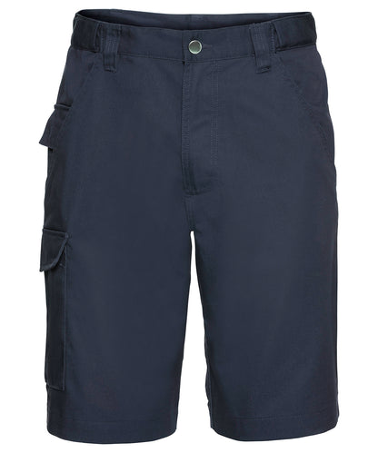Russell Athletic Workwear Poly/Cotton Shorts | Black